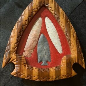 Beautiful display of Native American arrowhead collection